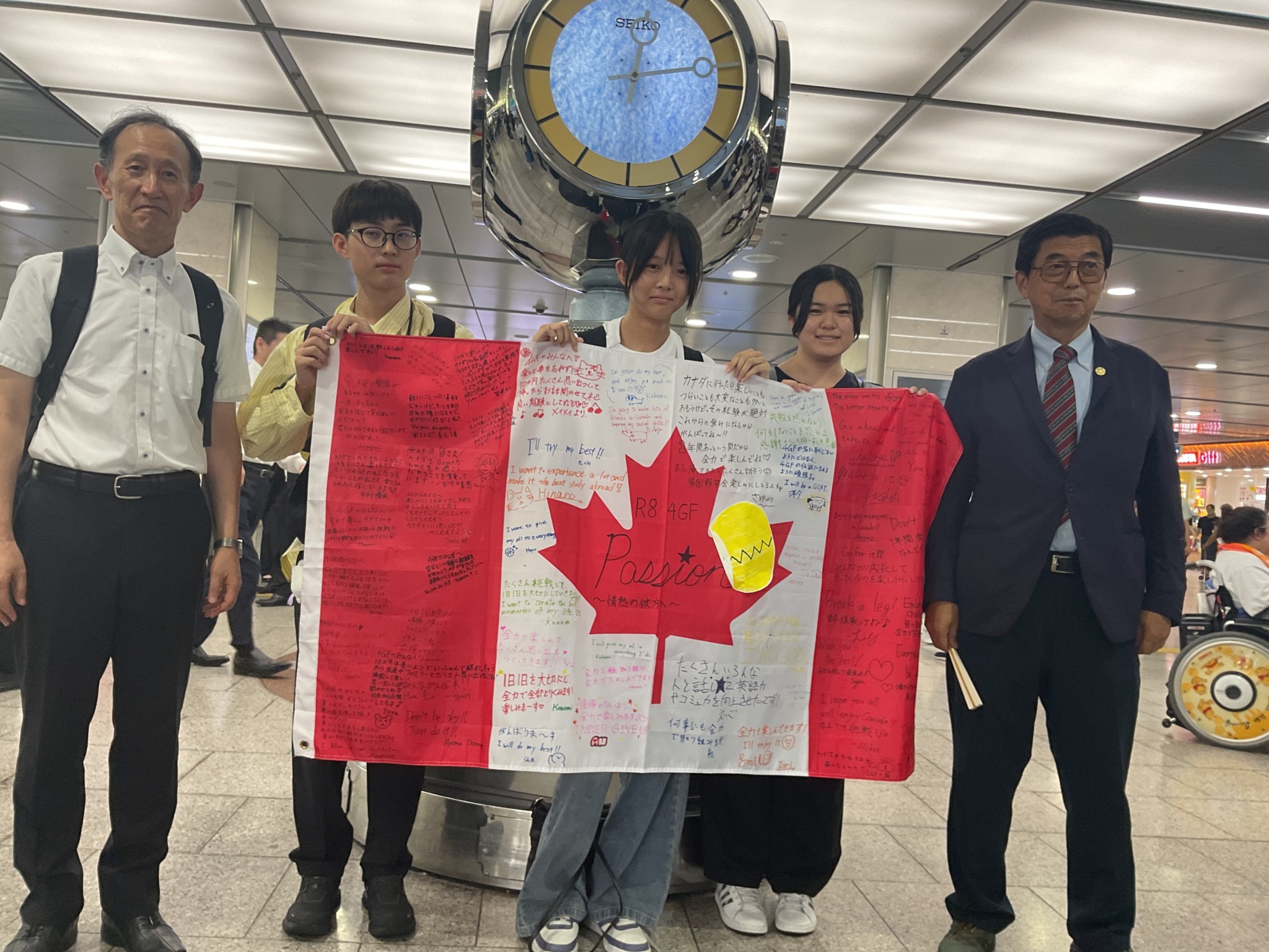 4GF（DDP選択者）がカナダ留学に出発